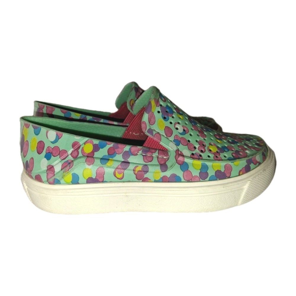 Crocs Citilane Roka Graphic Shoes Kids Sz C10  Mint & Fuchsia
